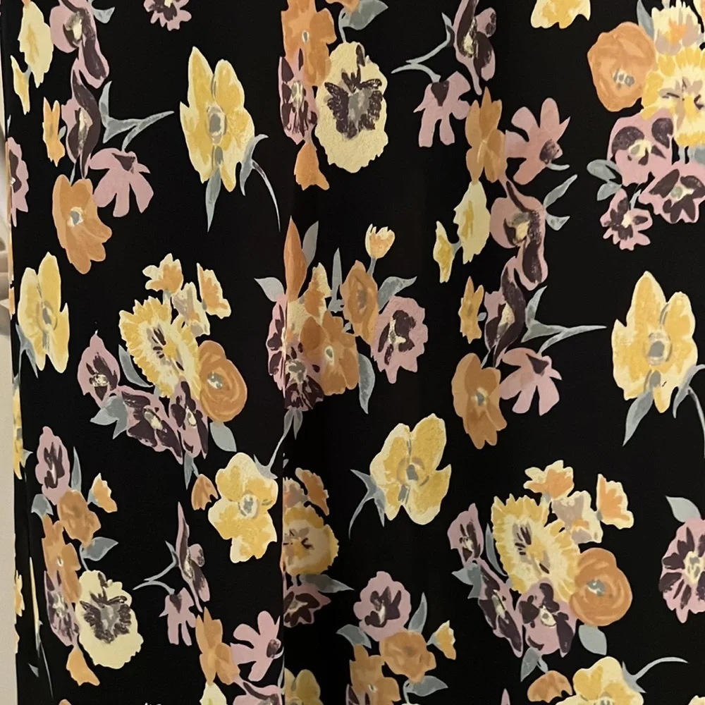 Vintage Floral Maxi Skirt by Kenar etc. petite size 8 High waist